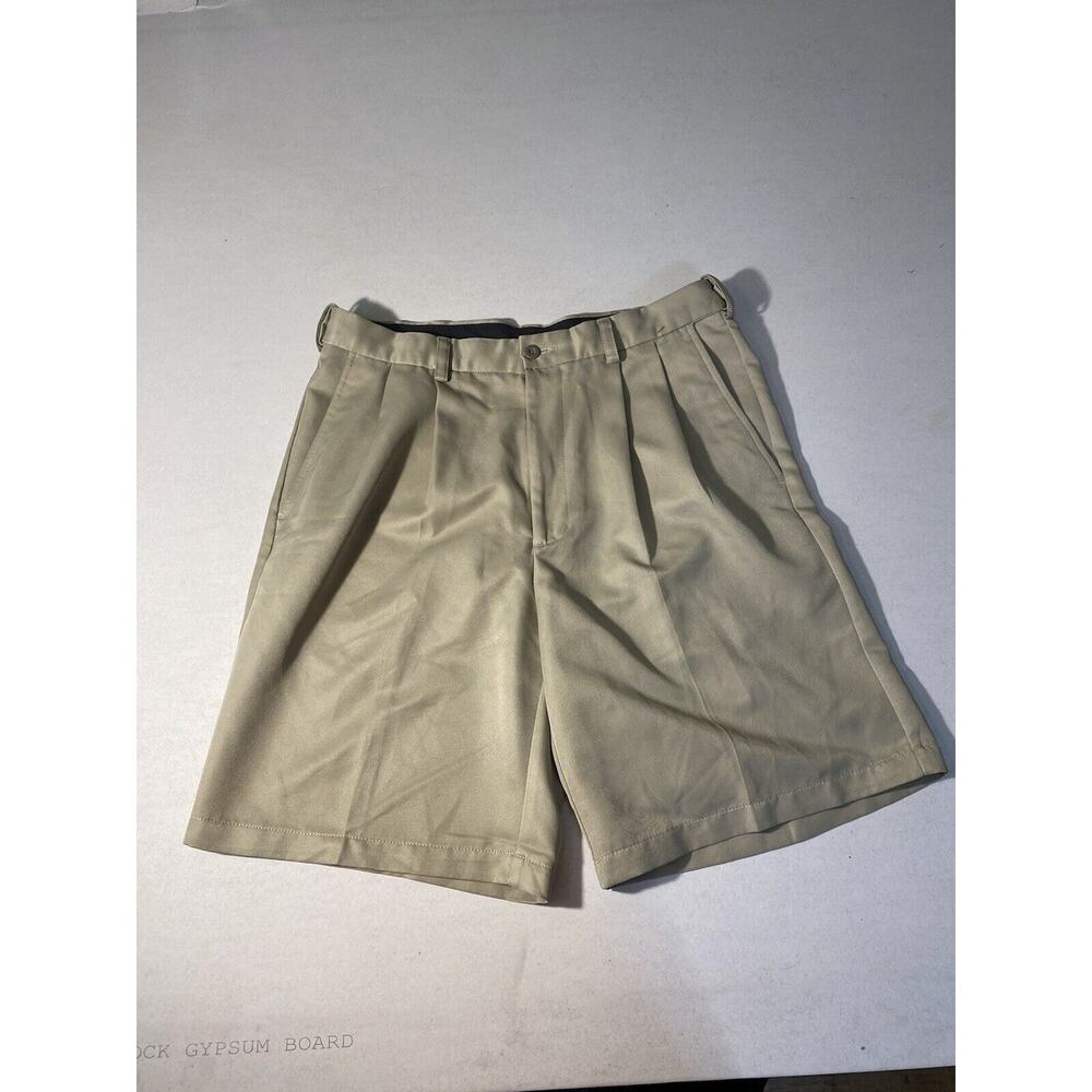 SAVANE MENS BERMUDA SHORTS SIZE 34 TAN